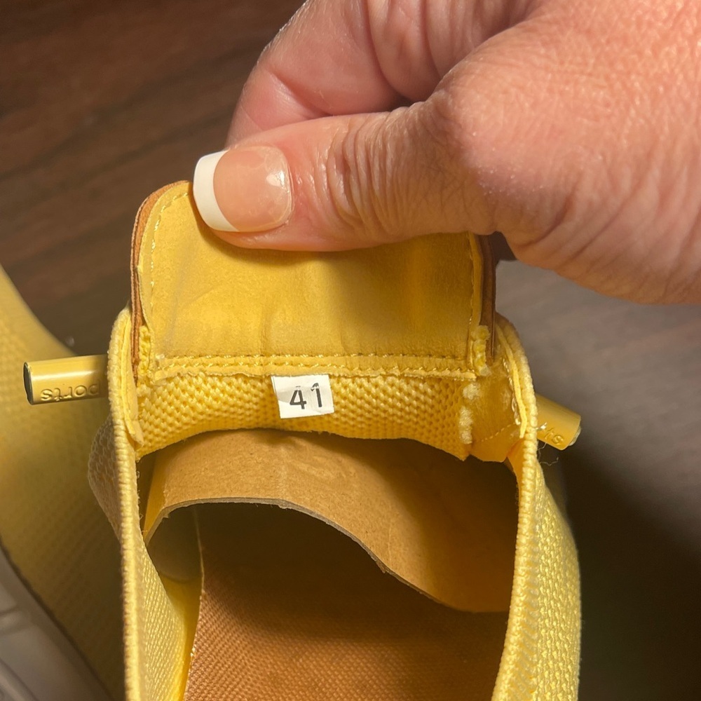 Men's Yellow Knit Sneakers Breeze size 41 - Picture 5 of 6